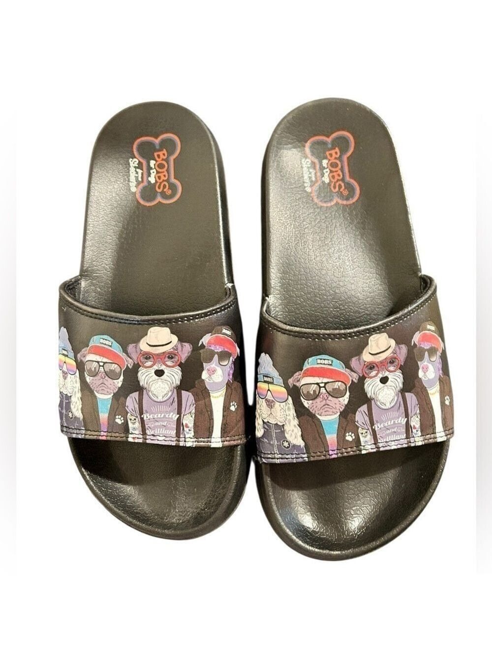 COOL DOGS Bobs from Skechers Women’s
Plush Slides Sandals Size 7 VGC